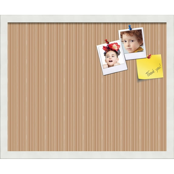 PinPix 21x17 Custom Cork Bulletin Board Poster Board Has a Fabric Style Canvas Finish, Framed in Other, by ArtToFrames (PinPix-612)