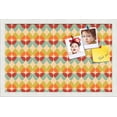 thumbnail image 1 of PinPix 22x14 Custom Cork Bulletin Board Kaliedescope Poster Board Has a Fabric Style Canvas Finish, Framed in Kaliedescope, by ArtToFrames (PinPix-564), 1 of 6