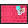 thumbnail image 1 of PinPix 22x15 Custom Cork Bulletin Board Floral Hot Pink Poster Board Has a Fabric Style Canvas Finish, Framed in Floral Hot Pink, by ArtToFrames (PinPix-550), 1 of 1
