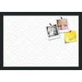 thumbnail image 1 of PinPix 22x15 Custom Cork Bulletin Board Peaks Modern Pattern White Grey Poster Board Has a Fabric Style Canvas Finish, Framed in Peaks Modern Pattern White Grey, by ArtToFrames (PinPix-1795), 1 of 6