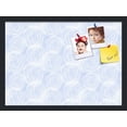 thumbnail image 1 of PinPix 22x16 Custom Cork Bulletin Board Circles Sketch Mill White Poster Board Has a Fabric Style Canvas Finish, Framed in Circles Sketch Mill White, by ArtToFrames (PinPix-1927), 1 of 6
