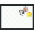 thumbnail image 1 of PinPix 22x16 Custom Cork Bulletin Board Lattice White Lt Blue Poster Board Has a Fabric Style Canvas Finish, Framed in Lattice White Lt Blue, by ArtToFrames (PinPix-1825), 1 of 5