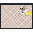 thumbnail image 1 of PinPix 22x17 Custom Cork Bulletin Board Argyle Tan Poster Board Has a Fabric Style Canvas Finish, Framed in Argyle Tan, by ArtToFrames (PinPix-643), 1 of 6
