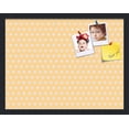 thumbnail image 1 of PinPix 22x17 Custom Cork Bulletin Board Orange Polka Dot Poster Board Has a Fabric Style Canvas Finish, Framed in Orange Polka Dot, by ArtToFrames (PinPix-266), 1 of 1