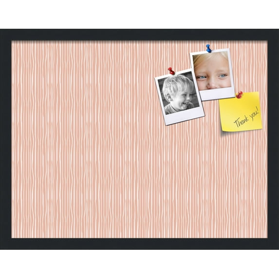 PinPix 22x17 Custom Cork Bulletin Board Poster Board Has a Fabric Style Canvas Finish, Framed in Other, by ArtToFrames (PinPix-607)