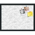 thumbnail image 1 of PinPix 22x17 Custom Cork Bulletin Board White Grey Poster Board Has a Fabric Style Canvas Finish, Framed in White Grey, by ArtToFrames (PinPix-1877), 1 of 5