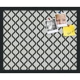 thumbnail image 1 of PinPix 22x18 Custom Cork Bulletin Board Black And White Waves Poster Board Has a Fabric Style Canvas Finish, Framed in Black And White Waves, by ArtToFrames (PinPix-194), 1 of 1