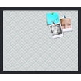 thumbnail image 1 of PinPix 22x18 Custom Cork Bulletin Board Peaks Modern Pattern White Aqua Poster Board Has a Fabric Style Canvas Finish, Framed in Peaks Modern Pattern White Aqua, by ArtToFrames (PinPix-1791), 1 of 6