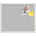 thumbnail image 1 of PinPix 22x18 Custom Cork Bulletin Board Quarterfoil Beige Poster Board Has a Fabric Style Canvas Finish, Framed in Quarterfoil Beige, by ArtToFrames (PinPix-584), 1 of 1