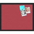 thumbnail image 1 of PinPix 22x18 Custom Cork Bulletin Board Red Circles Poster Board Has a Fabric Style Canvas Finish, Framed in Red Circles, by ArtToFrames (PinPix-500), 1 of 1
