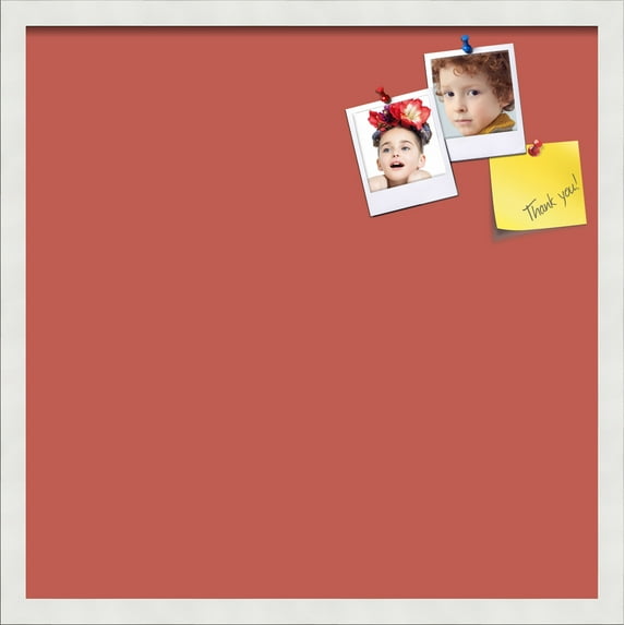 PinPix 22x22 Custom Cork Bulletin Board Crimson Pastel Poster Board Has a Fabric Style Canvas Finish, Framed in Crimson Pastel, by ArtToFrames (PinPix-1807)