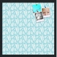 thumbnail image 1 of PinPix 22x22 Custom Cork Bulletin Board Fern Lt Blue Poster Board Has a Fabric Style Canvas Finish, Framed in Fern Lt Blue, by ArtToFrames (PinPix-1581), 1 of 5