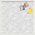 thumbnail image 1 of PinPix 22x22 Custom Cork Bulletin Board Grey White Poster Board Has a Fabric Style Canvas Finish, Framed in Grey White, by ArtToFrames (PinPix-1872), 1 of 5
