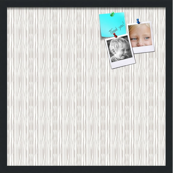 PinPix 22x22 Custom Cork Bulletin Board Poster Board Has a Fabric Style Canvas Finish, Framed in No Name, by ArtToFrames (PinPix-608)