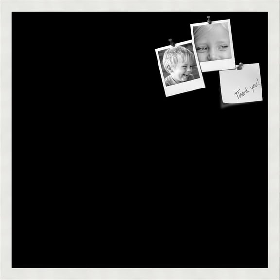 PinPix 22x22 Custom Cork Bulletin Board Solid Black Poster Board Has a Fabric Style Canvas Finish, Framed in Solid Black, by ArtToFrames (PinPix-622)