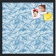thumbnail image 1 of PinPix 22x22 Custom Cork Bulletin Board White Navy Poster Board Has a Fabric Style Canvas Finish, Framed in White Navy, by ArtToFrames (PinPix-1878), 1 of 5