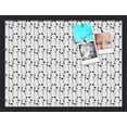 thumbnail image 1 of PinPix 23x17 Custom Cork Bulletin Board Floral Design Black Floral Poster Board Has a Fabric Style Canvas Finish, Framed in Floral Design Black Floral, by ArtToFrames (PinPix-207), 1 of 5