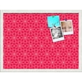 thumbnail image 1 of PinPix 23x17 Custom Cork Bulletin Board Floral Hot Pink Poster Board Has a Fabric Style Canvas Finish, Framed in Floral Hot Pink, by ArtToFrames (PinPix-550), 1 of 6