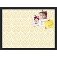 thumbnail image 1 of PinPix 23x17 Custom Cork Bulletin Board Ikat Vintage Gold Poster Board Has a Fabric Style Canvas Finish, Framed in Ikat Vintage Gold, by ArtToFrames (PinPix-1598), 1 of 5
