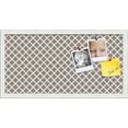 thumbnail image 1 of PinPix 24x12 Custom Cork Bulletin Board Brown Clover Poster Board Has a Fabric Style Canvas Finish, Framed in Brown Clover, by ArtToFrames (PinPix-535), 1 of 5