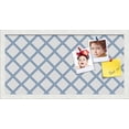 thumbnail image 1 of PinPix 24x12 Custom Cork Bulletin Board Diamond Modern Pattern Navy White Poster Board Has a Fabric Style Canvas Finish, Framed in Diamond Modern Pattern Navy White, by ArtToFrames (PinPix-1805), 1 of 5