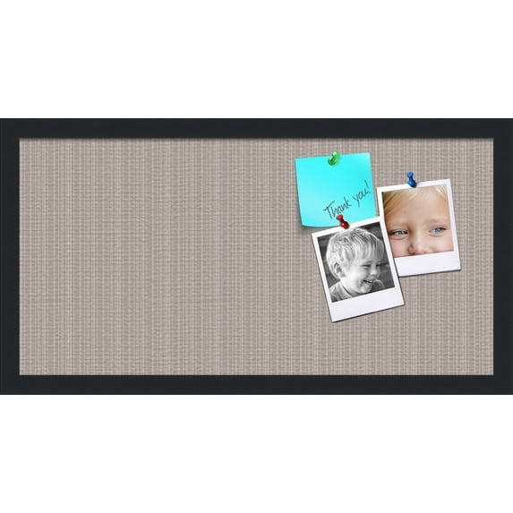 PinPix 24x12 Custom Cork Bulletin Board Poster Board Has a Fabric Style Canvas Finish, Framed in Other, by ArtToFrames (PinPix-609)