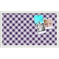 thumbnail image 1 of PinPix 24x14 Custom Cork Bulletin Board Argyle Purple Poster Board Has a Fabric Style Canvas Finish, Framed in Argyle Purple, by ArtToFrames (PinPix-633), 1 of 6