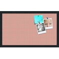 thumbnail image 1 of PinPix 24x14 Custom Cork Bulletin Board Pink - Beige Diamond Poster Board Has a Fabric Style Canvas Finish, Framed in Pink - Beige Diamond, by ArtToFrames (PinPix-290), 1 of 1
