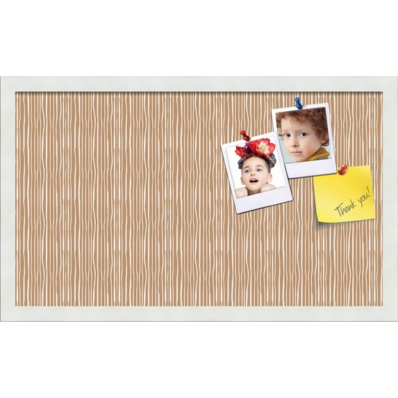 PinPix 24x14 Custom Cork Bulletin Board Poster Board Has a Fabric Style Canvas Finish, Framed in Other, by ArtToFrames (PinPix-606)