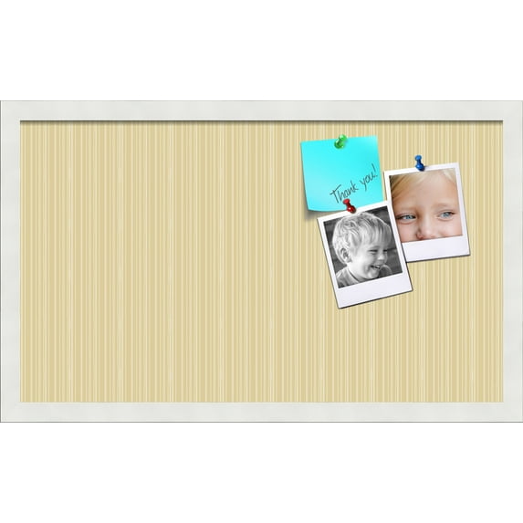 PinPix 24x14 Custom Cork Bulletin Board Poster Board Has a Fabric Style Canvas Finish, Framed in Other, by ArtToFrames (PinPix-613)