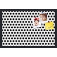 thumbnail image 1 of PinPix 24x16 Custom Cork Bulletin Board Black Polka Dot Poster Board Has a Fabric Style Canvas Finish, Framed in Black Polka Dot, by ArtToFrames (PinPix-200), 1 of 6