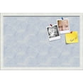 thumbnail image 1 of PinPix 24x16 Custom Cork Bulletin Board Circles Sketch Mill White Poster Board Has a Fabric Style Canvas Finish, Framed in Circles Sketch Mill White, by ArtToFrames (PinPix-1927), 1 of 1