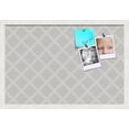 thumbnail image 1 of PinPix 24x16 Custom Cork Bulletin Board Diamond Modern Pattern Grey Poster Board Has a Fabric Style Canvas Finish, Framed in Diamond Modern Pattern Grey, by ArtToFrames (PinPix-1802), 1 of 5
