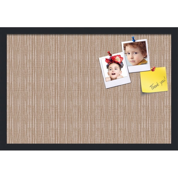 PinPix 24x16 Custom Cork Bulletin Board Poster Board Has a Fabric Style Canvas Finish, Framed in Other, by ArtToFrames (PinPix-606)