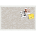thumbnail image 1 of PinPix 24x16 Custom Cork Bulletin Board Sand White Poster Board Has a Fabric Style Canvas Finish, Framed in Sand White, by ArtToFrames (PinPix-1875), 1 of 5