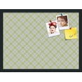 thumbnail image 1 of PinPix 24x18 Custom Cork Bulletin Board Argyle Light Yellow Poster Board Has a Fabric Style Canvas Finish, Framed in Argyle Light Yellow, by ArtToFrames (PinPix-642), 1 of 6
