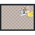 thumbnail image 1 of PinPix 24x18 Custom Cork Bulletin Board Argyle Tan Poster Board Has a Fabric Style Canvas Finish, Framed in Argyle Tan, by ArtToFrames (PinPix-643), 1 of 6