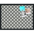 thumbnail image 1 of PinPix 24x18 Custom Cork Bulletin Board Black And White Waves Poster Board Has a Fabric Style Canvas Finish, Framed in Black And White Waves, by ArtToFrames (PinPix-194), 1 of 1