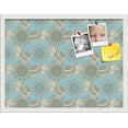 thumbnail image 1 of PinPix 24x18 Custom Cork Bulletin Board Bohemian Elephants Lt Blue Poster Board Has a Fabric Style Canvas Finish, Framed in Bohemian Elephants Lt Blue, by ArtToFrames (PinPix-1578), 1 of 1
