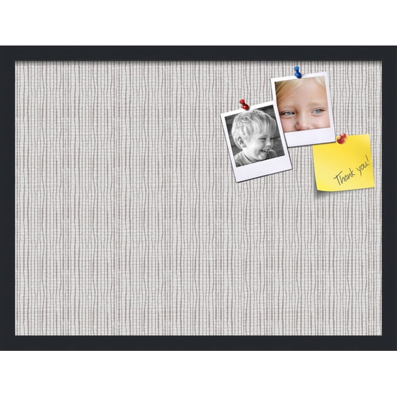 PinPix 24x18 Custom Cork Bulletin Board  Poster Board Has a Fabric Style Canvas Finish, Framed in No Name, by ArtToFrames (PinPix-608)