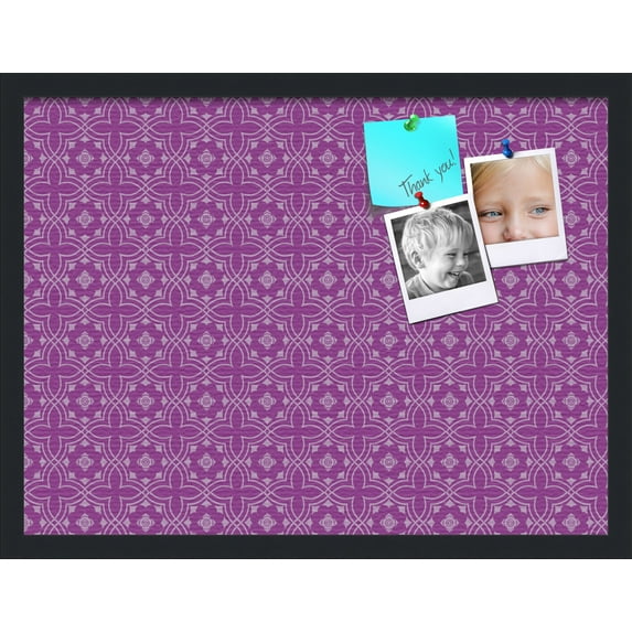 PinPix 24x18 Custom Cork Bulletin Board Poster Board Has a Fabric Style Canvas Finish, Framed in Other, by ArtToFrames (PinPix-595)