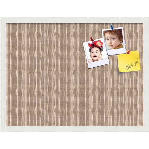 PinPix 24x18 Custom Cork Bulletin Board Poster Board Has a Fabric Style Canvas Finish, Framed in Other, by ArtToFrames (PinPix-606)