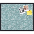 thumbnail image 1 of PinPix 24x20 Custom Cork Bulletin Board Aqua White Poster Board Has a Fabric Style Canvas Finish, Framed in Aqua White, by ArtToFrames (PinPix-1871), 1 of 5