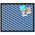 thumbnail image 1 of PinPix 24x20 Custom Cork Bulletin Board Baus Blue Beige Poster Board Has a Fabric Style Canvas Finish, Framed in Baus Blue Beige, by ArtToFrames (PinPix-1532), 1 of 1