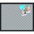 thumbnail image 1 of PinPix 24x20 Custom Cork Bulletin Board Blue Diamond Poster Board Has a Fabric Style Canvas Finish, Framed in Blue Diamond, by ArtToFrames (PinPix-222), 1 of 6