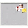 thumbnail image 1 of PinPix 24x20 Custom Cork Bulletin Board Light Grey Diamond Poster Board Has a Fabric Style Canvas Finish, Framed in Light Grey Diamond, by ArtToFrames (PinPix-524), 1 of 6