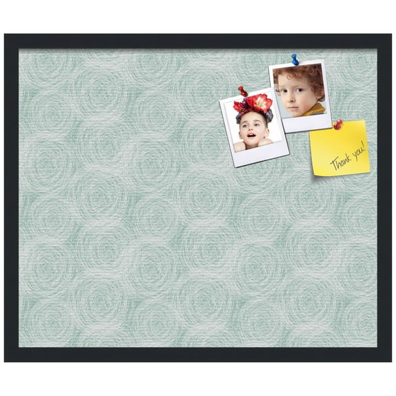 PinPix ArtToFrames 22x18 Custom Cork Bulletin Board    Poster Board Has a Fabric Style Canvas Finish, Framed in Satin Black (PinPix-1926)