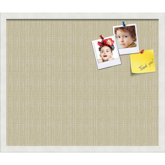 PinPix 24x20 Custom Cork Bulletin Board Poster Board Has a Fabric Style Canvas Finish, Framed in Other, by ArtToFrames (PinPix-605)