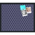 thumbnail image 1 of PinPix 24x20 Custom Cork Bulletin Board Quatrefoil Navy Poster Board Has a Fabric Style Canvas Finish, Framed in Quatrefoil Navy, by ArtToFrames (PinPix-285), 1 of 6