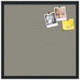 thumbnail image 1 of PinPix 24x24 Custom Cork Bulletin Board Lattice Pewter Poster Board Has a Fabric Style Canvas Finish, Framed in Lattice Pewter, by ArtToFrames (PinPix-1822), 1 of 1